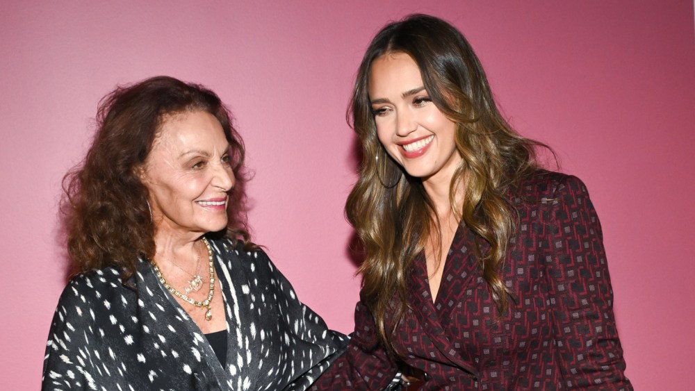 Diane von Furstenberg and Jessica Alba