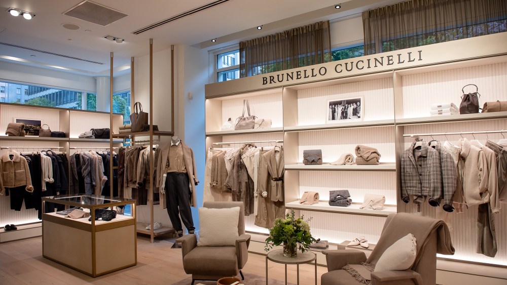 The Brunello Cucinelli women's shop.